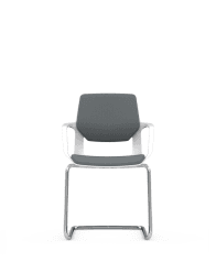 LE-08C Mid-Back Leather Visitor Chair
