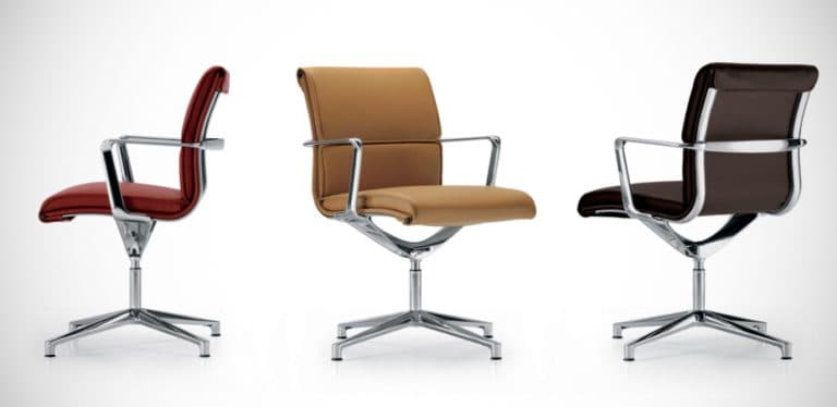 Wenyi 858 executive office chair with high back and leather upholstery