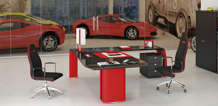 Modern Office Desk 6676 by Wenyi Office Furniture