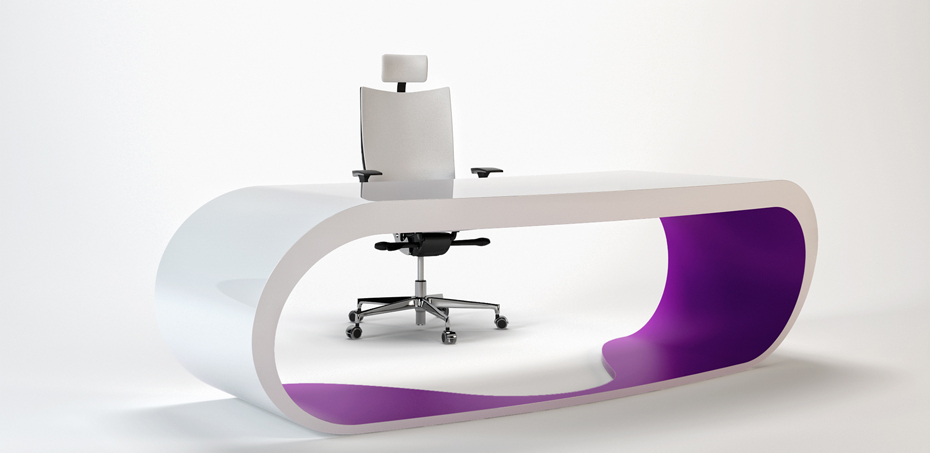 Designer Office Desk 8974 by Wenyi Office Furniture
