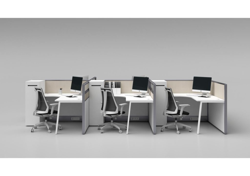 Screen-Partition Office Desk WX5 by Wenyi
