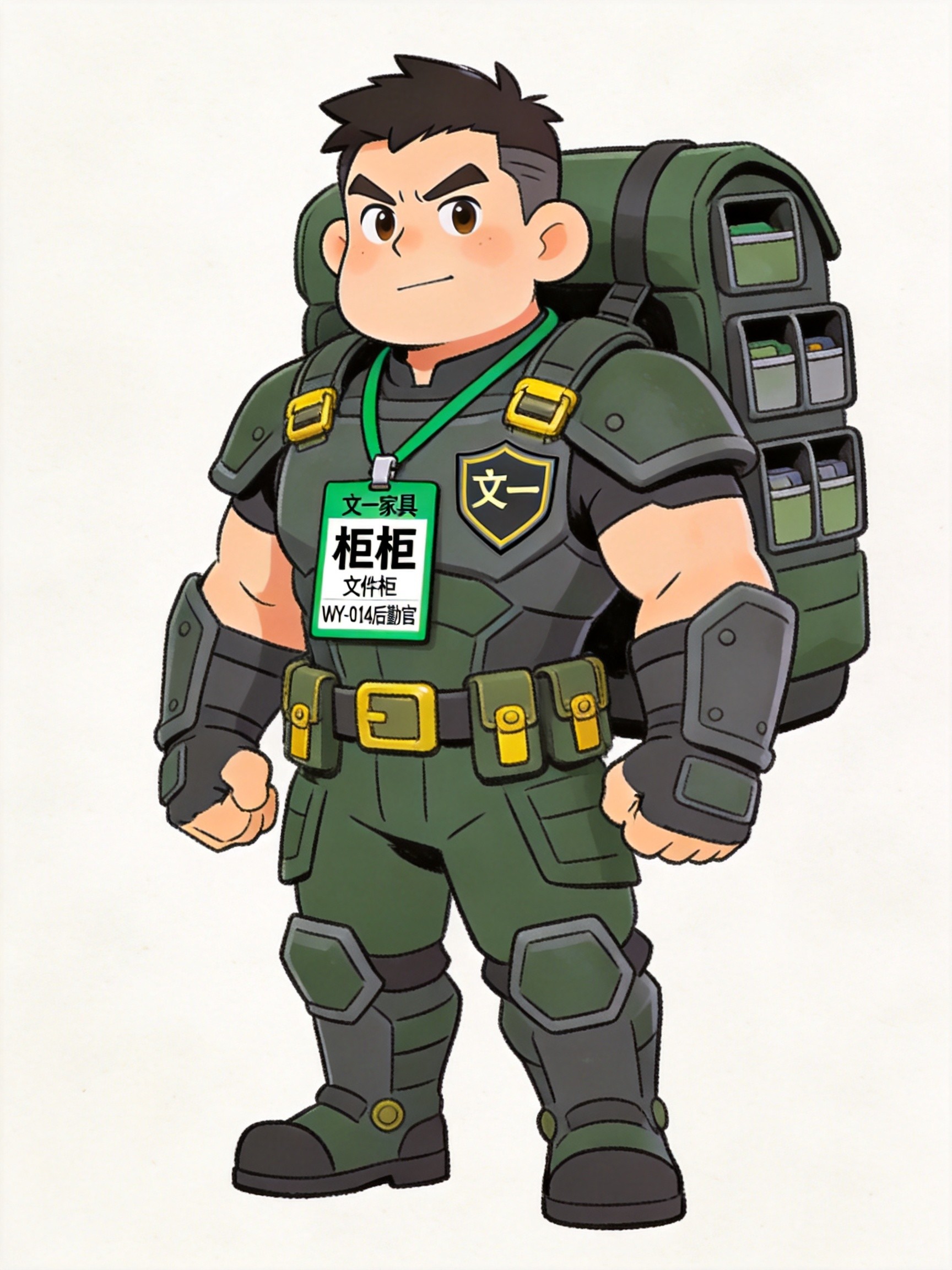 Green Guards · Our Brand Mascots Guigui - Logistics Officer · File Cabinet