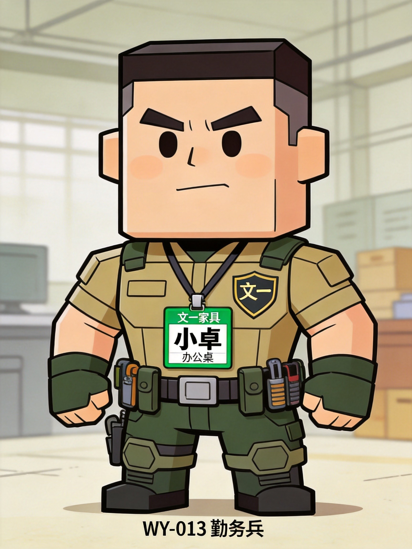 Green Guards · Our Brand Mascots Xiaozhuo - Field Worker · Office Desk