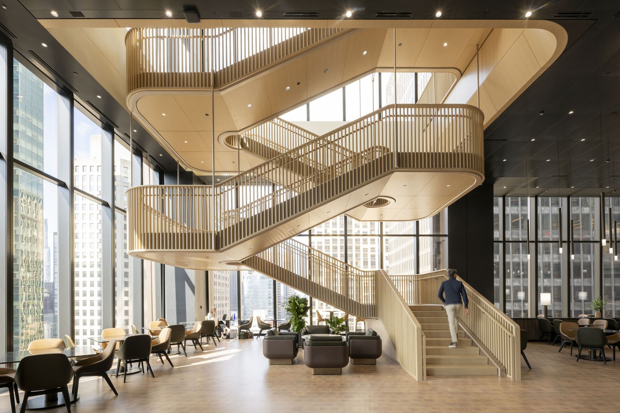 270 Park Avenue by Foster + Partners: A Net-Zero Benchmark for HQ-Grade Office Environment Design in New York Madison Avenue public plaza at 270 Park Avenue